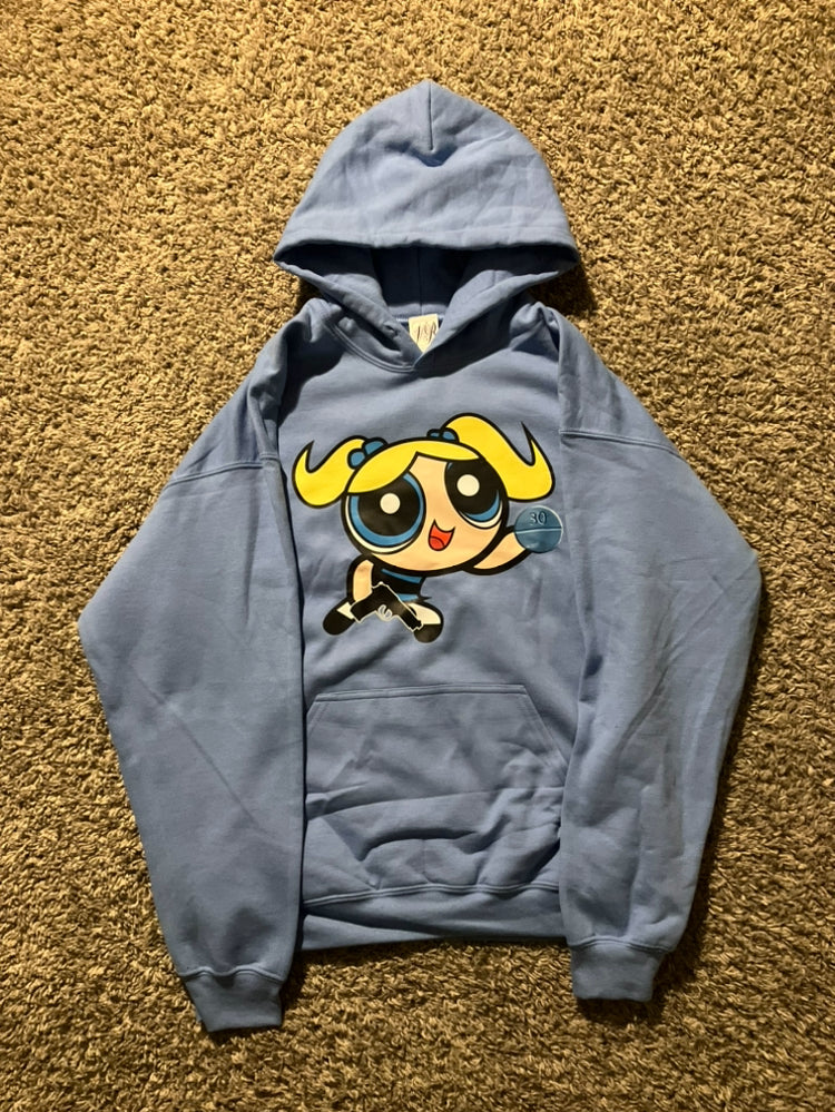 puff hoodie (blue)