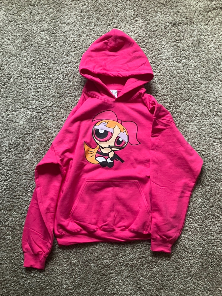 puff hoodie (pink)