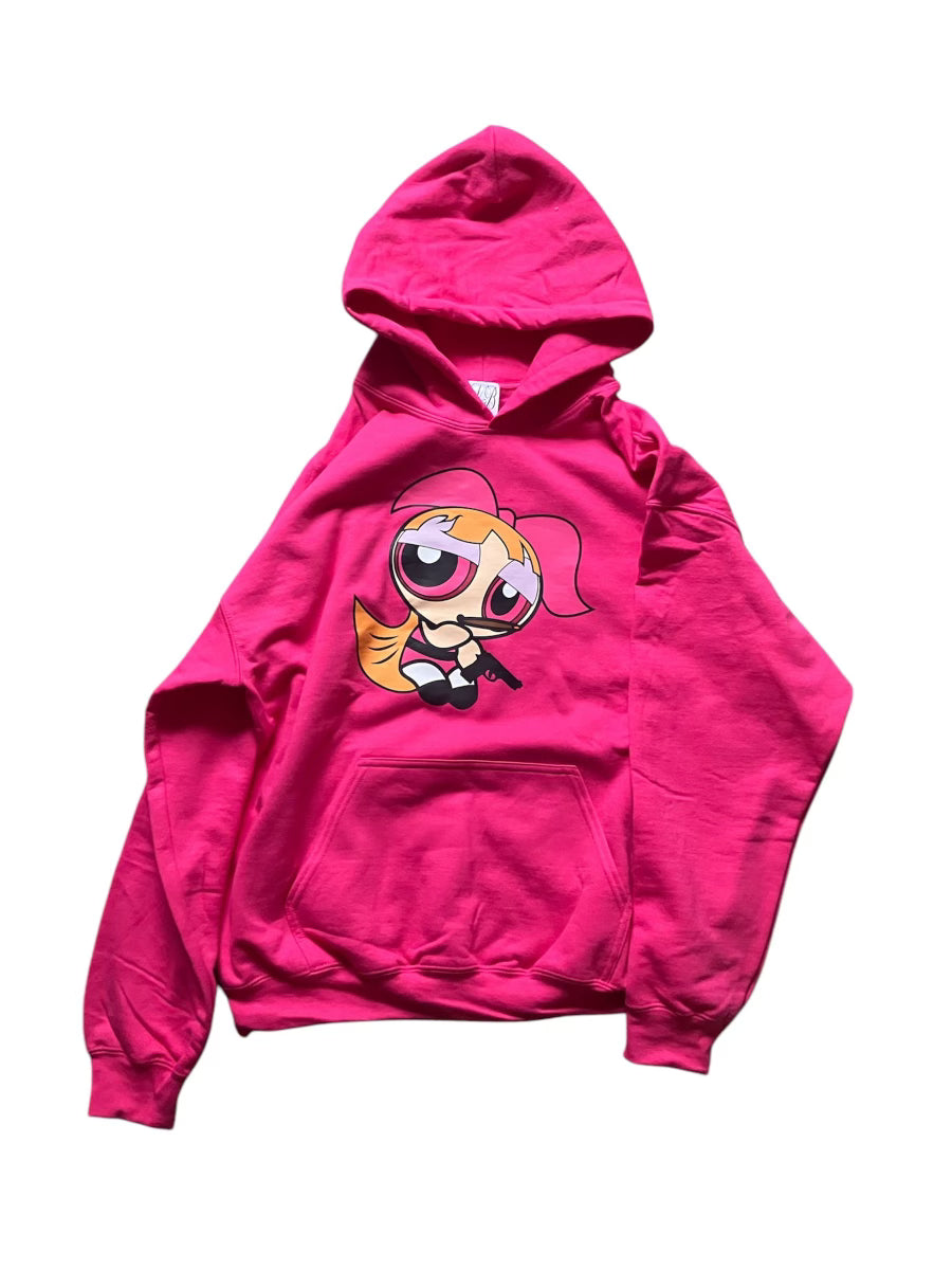 puff hoodie (pink)