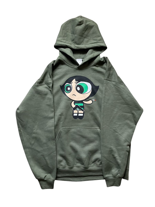 puff hoodie (green)