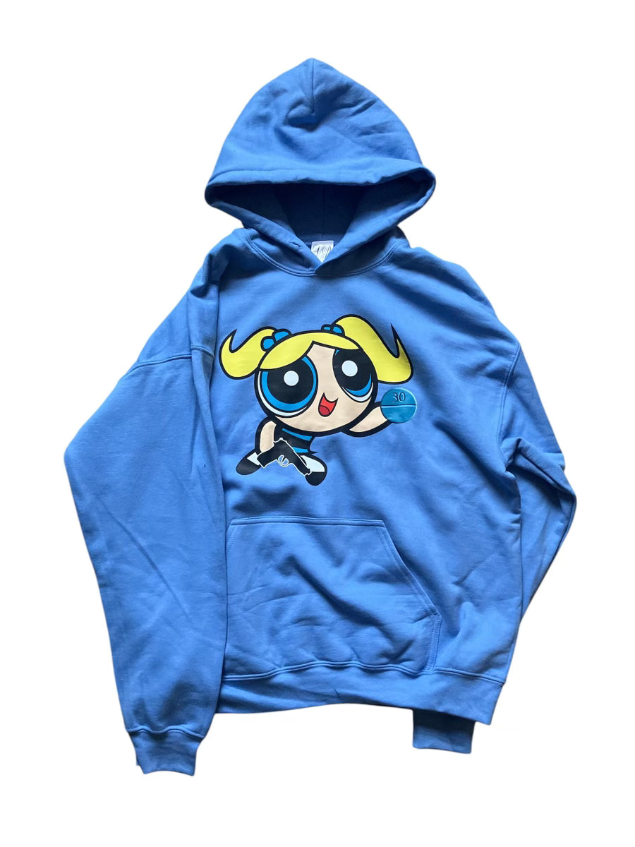 puff hoodie (blue)