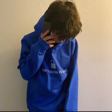 blue locked hoodie